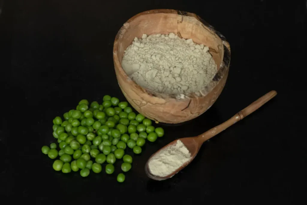 Pea protein powder. 