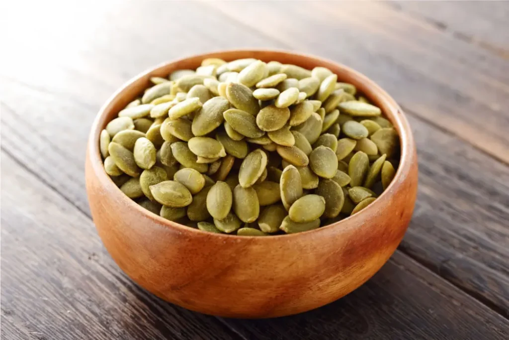 Pumpkin seeds. 