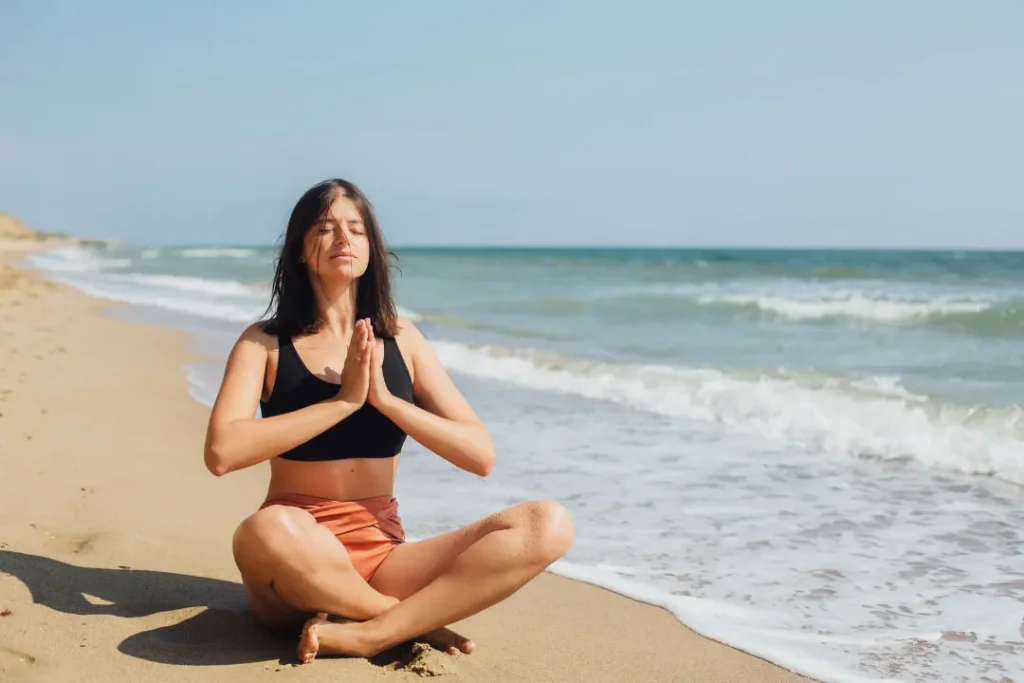 Yoga exercise. 