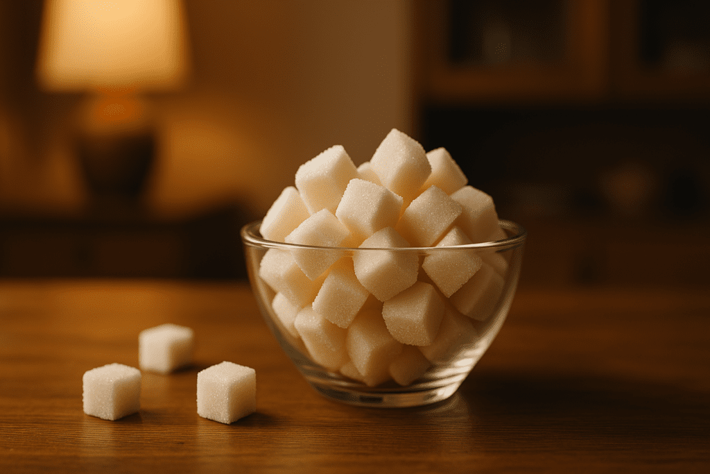 A moody, dramatic image shows a glass bowl of raw honey on a rustic wooden table, lit by shadows and soft highlights. The composition draws focus to natural sources of glucose and how the body utilizes such sugars, visually supporting the article’s exploration of glucose function and nutrition