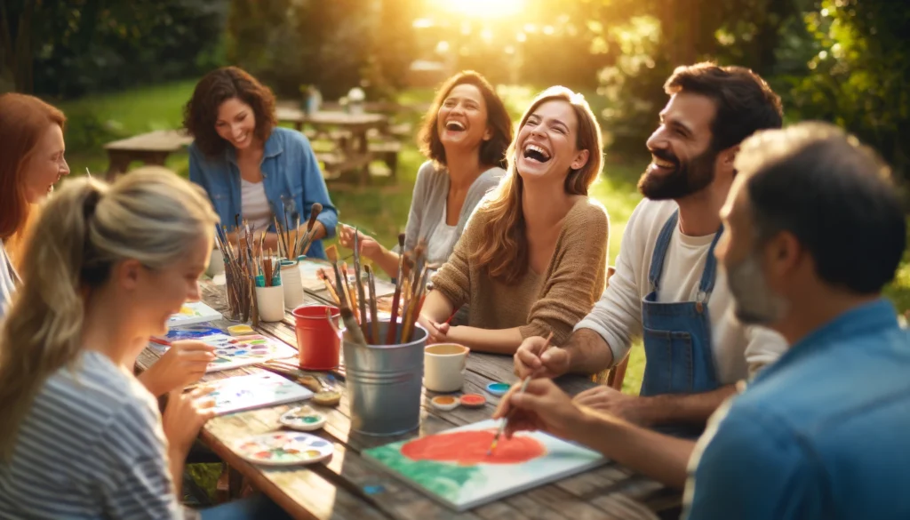 People connecting and learning together, reflecting how do I fix my brain through social and mental engagement. 1