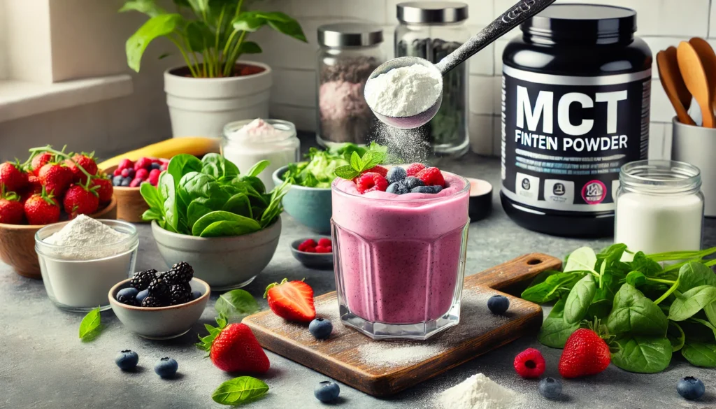 MCT oil being added to coffee as a brain-boosting fast ketone energy source