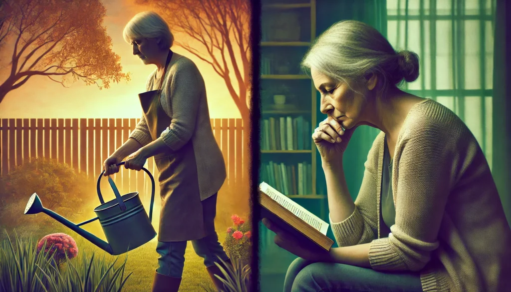 Visual contrast of functional cognitive disorder and dementia illustrating their key differences.