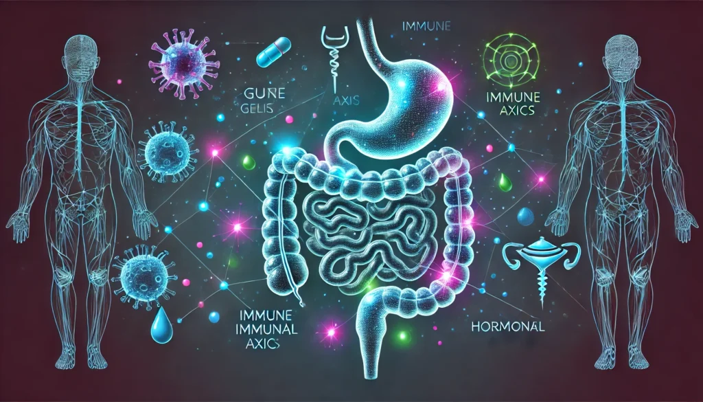 Visualization of gastrointestinal function with brain-gut axis and immune-hormonal signals