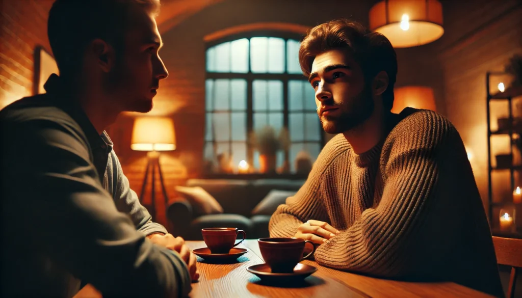 Woman reflecting on missed signs of dementia in her best friend with emotional sadness